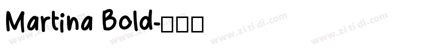 Martina Bold字体转换